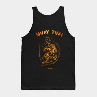 Muay Thai Tiger Sak Yant Tattoo Kickboxing Thailand Tank Top